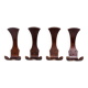 Set of 4 vintage teak cp coat hooks