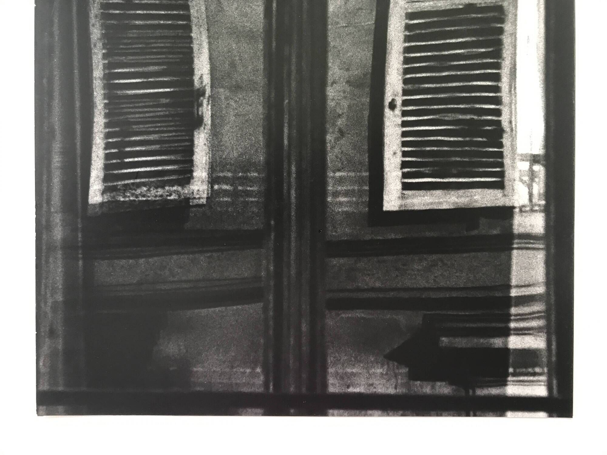 Rosine nusimovici, untitled (windows), 1976. black and white silver print.