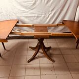 Table ronde avec 3 rallonges