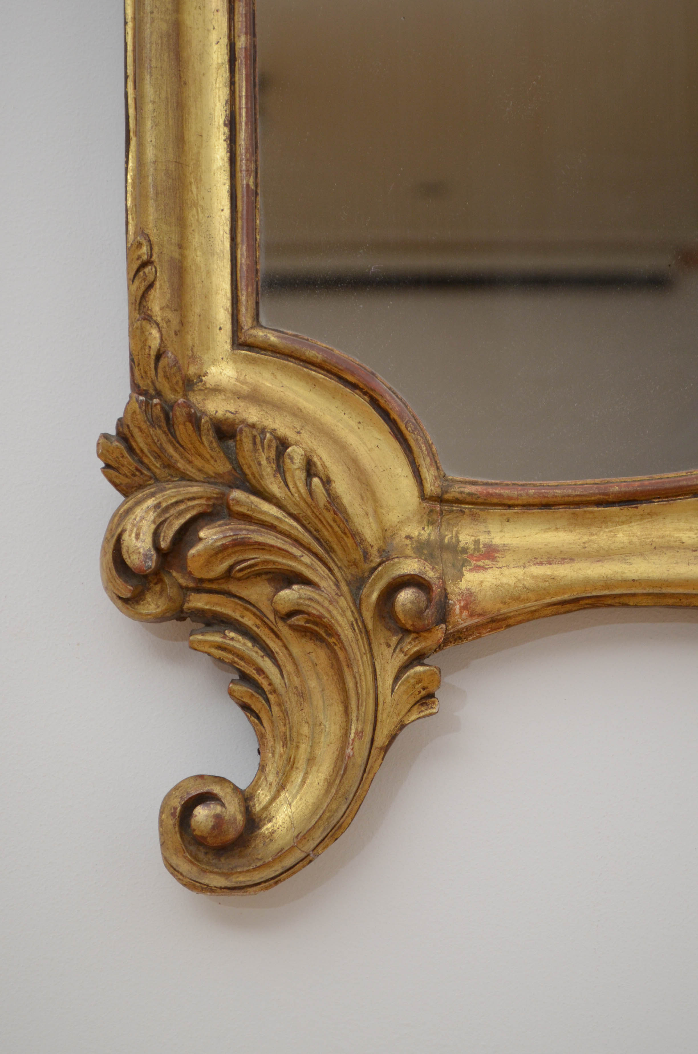 Giltwood wall mirror