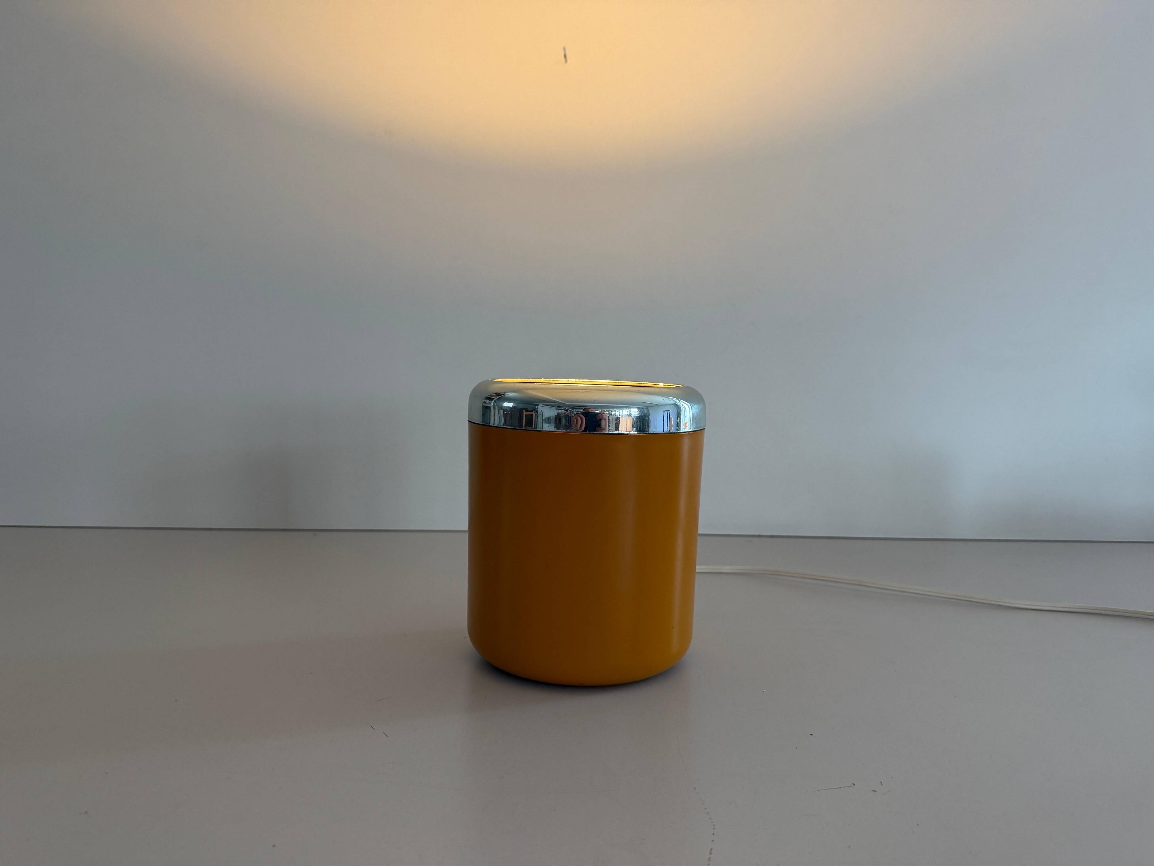 Flush mount in orange plexiglass by Kinkeldey, 1970s, Germany.