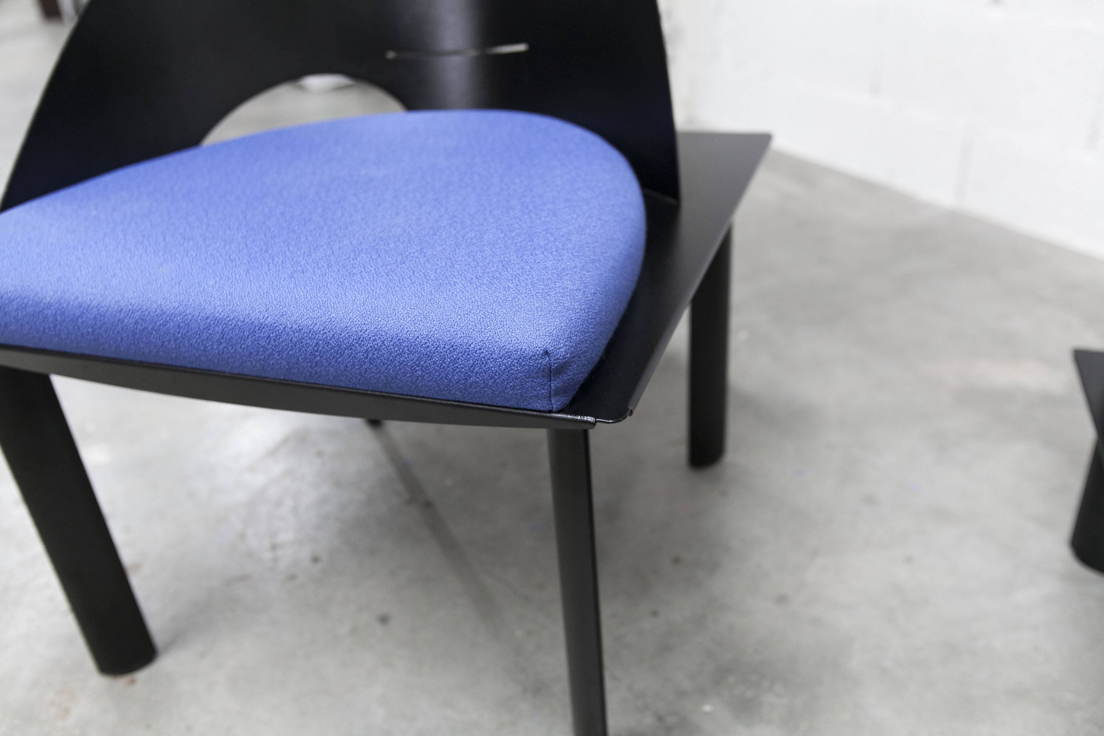 Set of 2 armchairs and coffee table designed by Patrice Bonneau, Genexco edition, 19