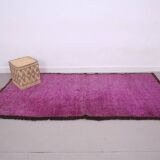 Vintage purple moroccan rug 134x272 cm - Berber rug - Wool rug handmade