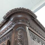 Carved bonnetière from the Pays de Bray from the 19th century.