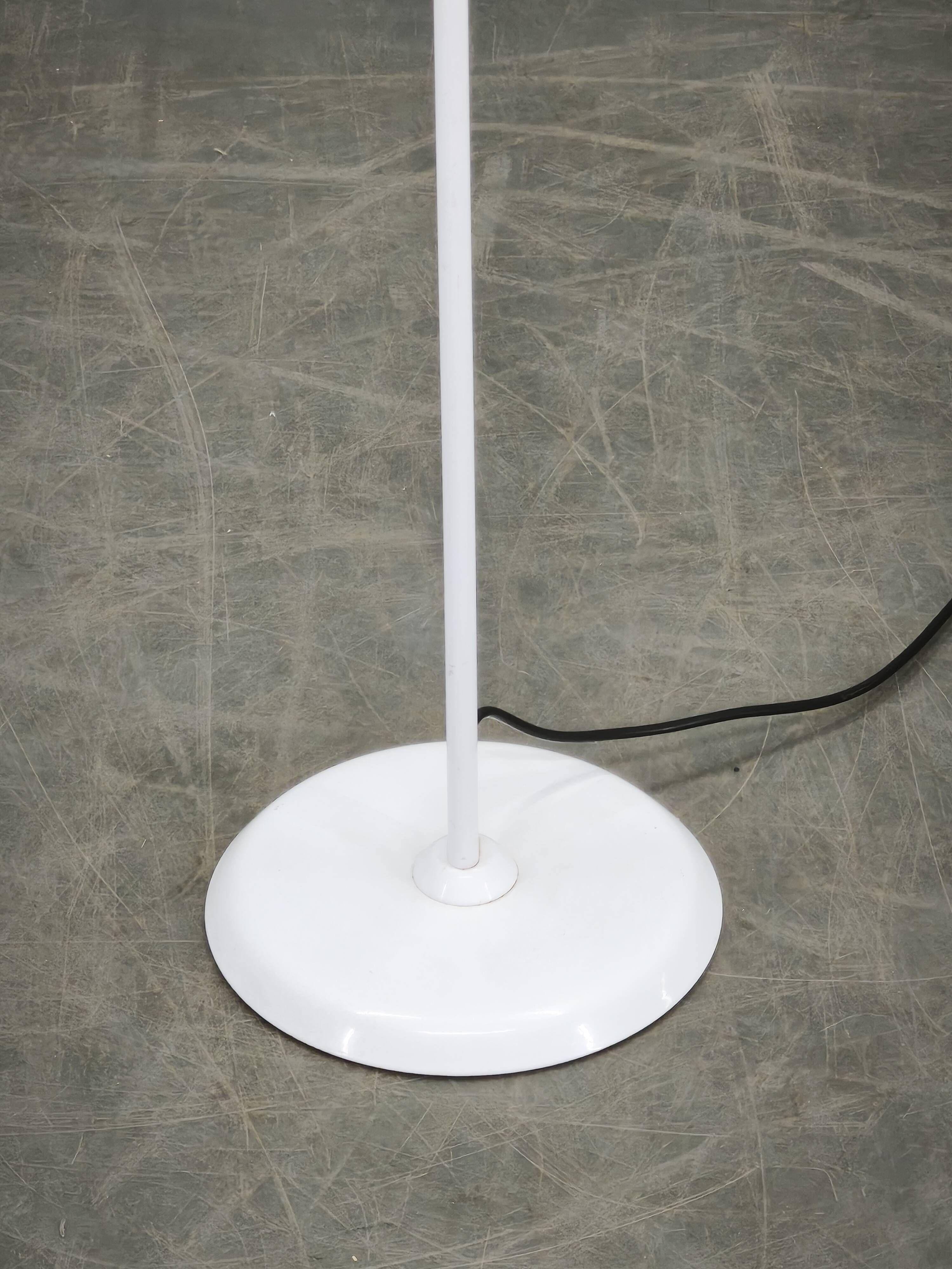 1970s Italian Murano Glass Dimmable Torchiere Floor Lamp
