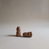 Salière et poivrier en bois