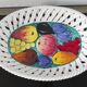 Plat à fruits "Intrecciata"vintage - céramique italienne