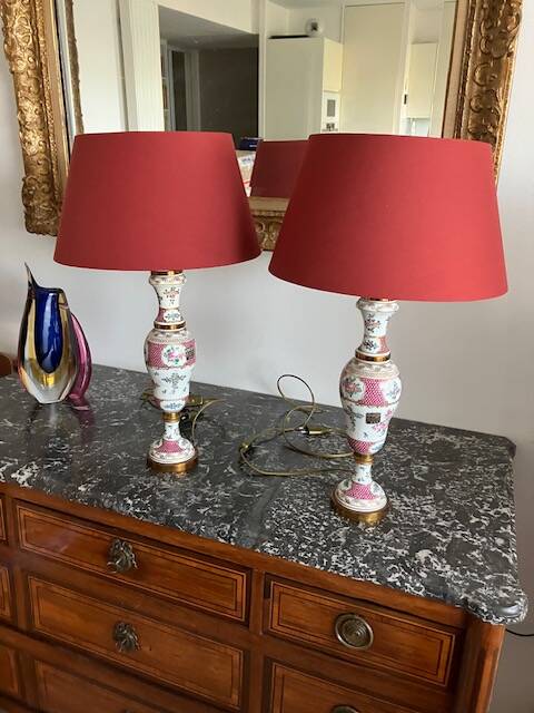Pair of venitian style living room lamps
