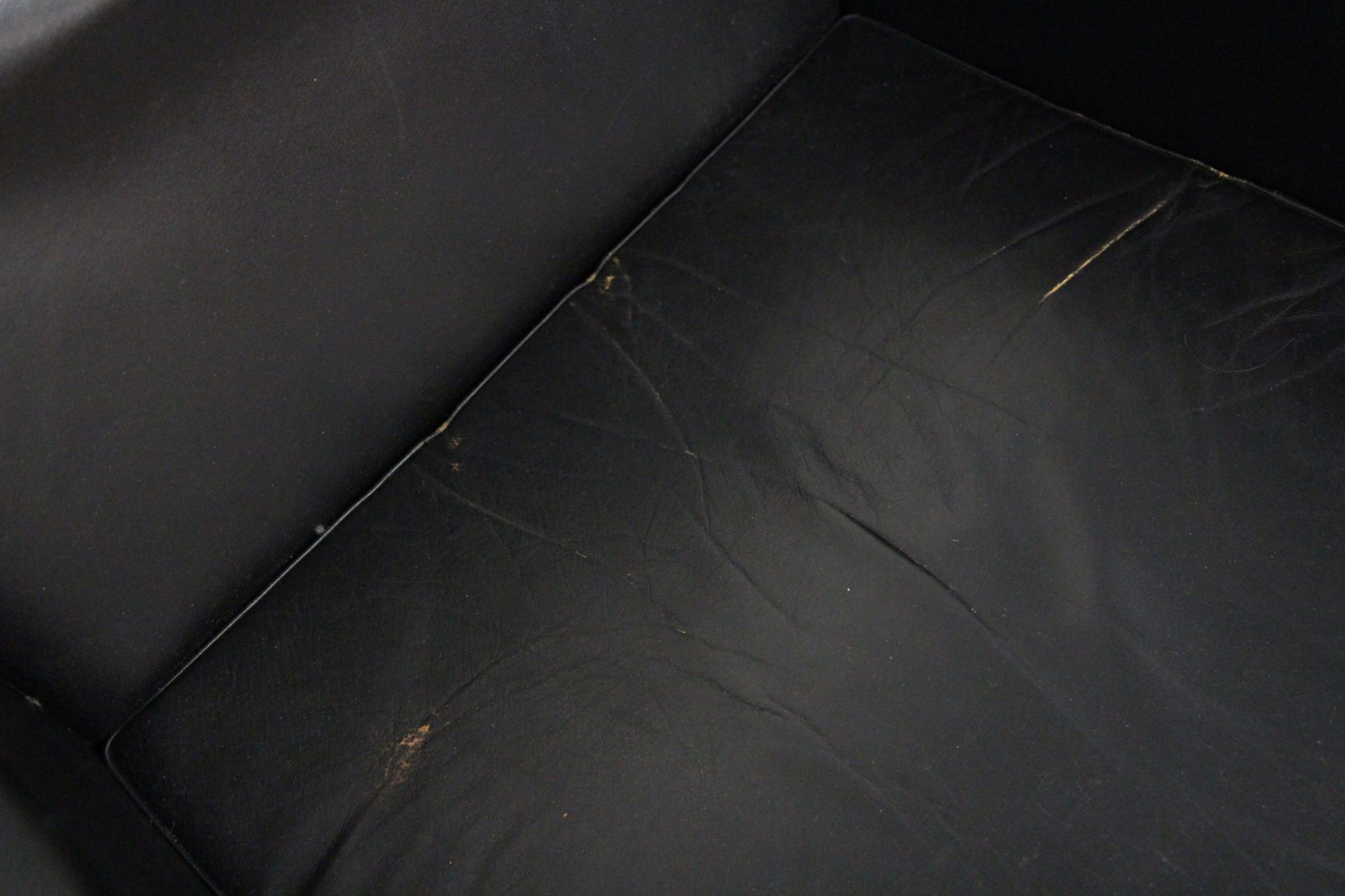 Fauteuil en cuir, Karl Erik Ekselius, Suède, 1960