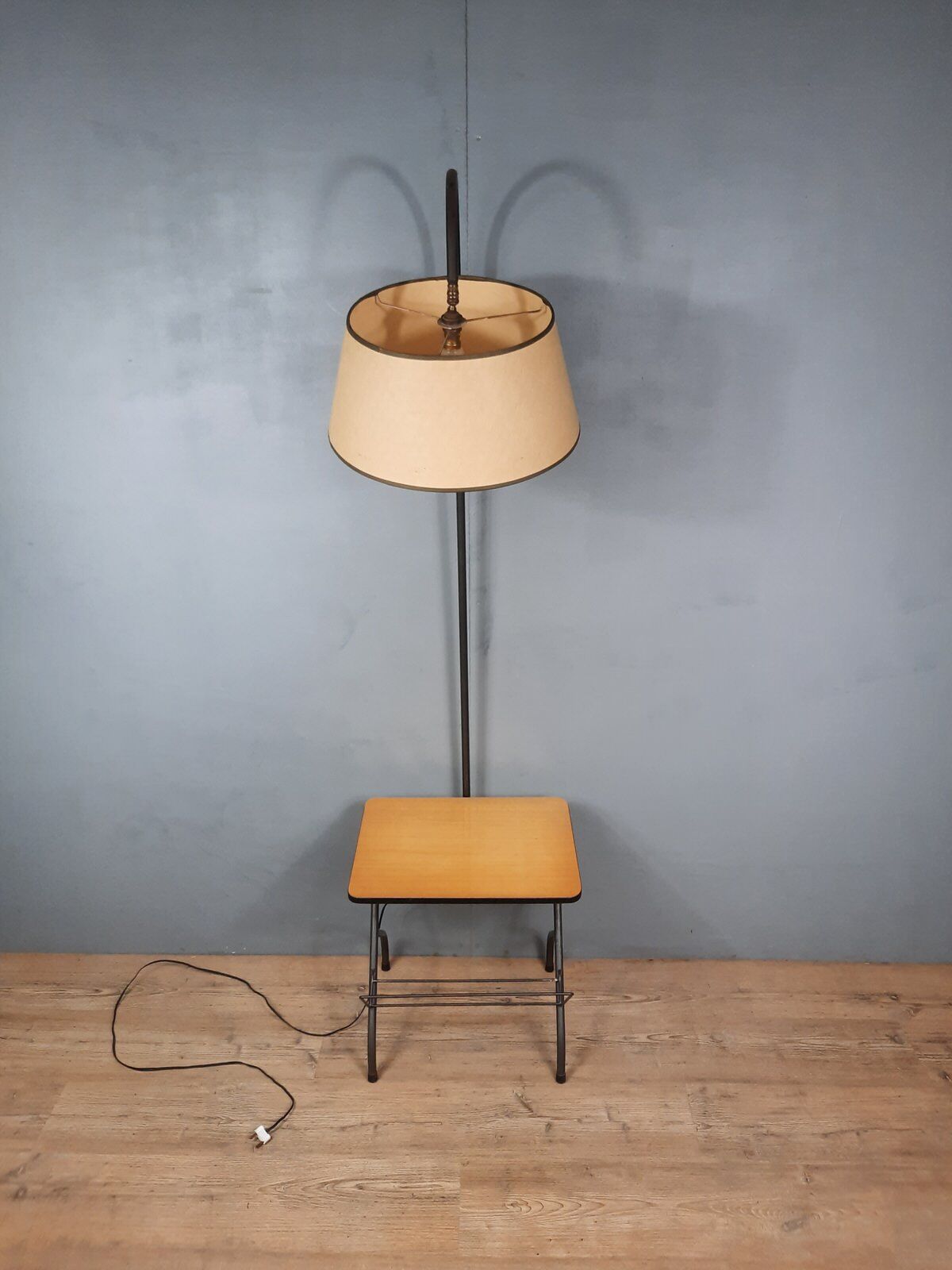 Vintage magazine door floor lamp