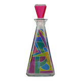 1970s Stunning Decanter or Decorative Bottle by Luigi Bormioli. Made in Ita