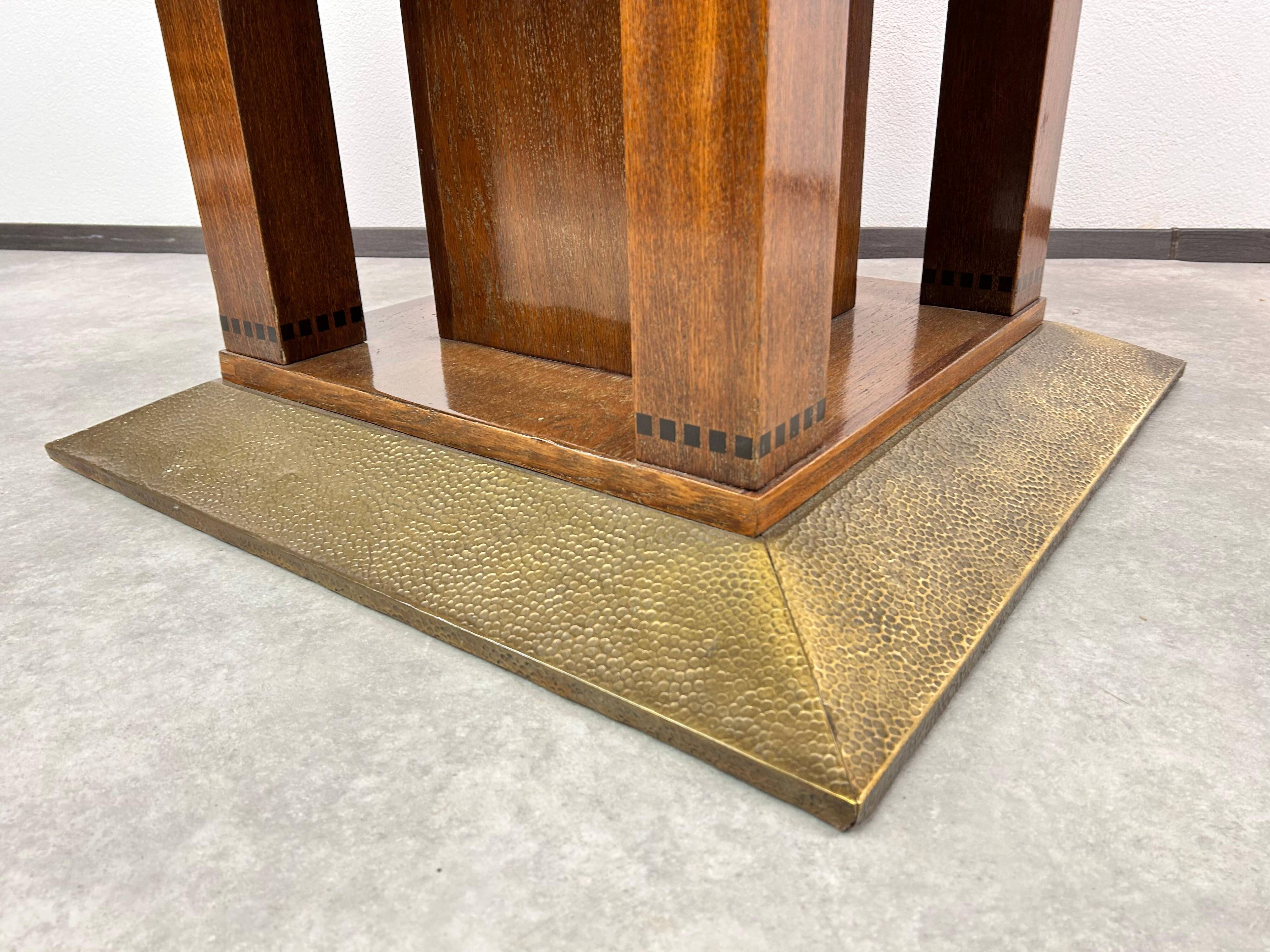 Large dining table for 16 people attributed to Joseph Maria Olbrich.