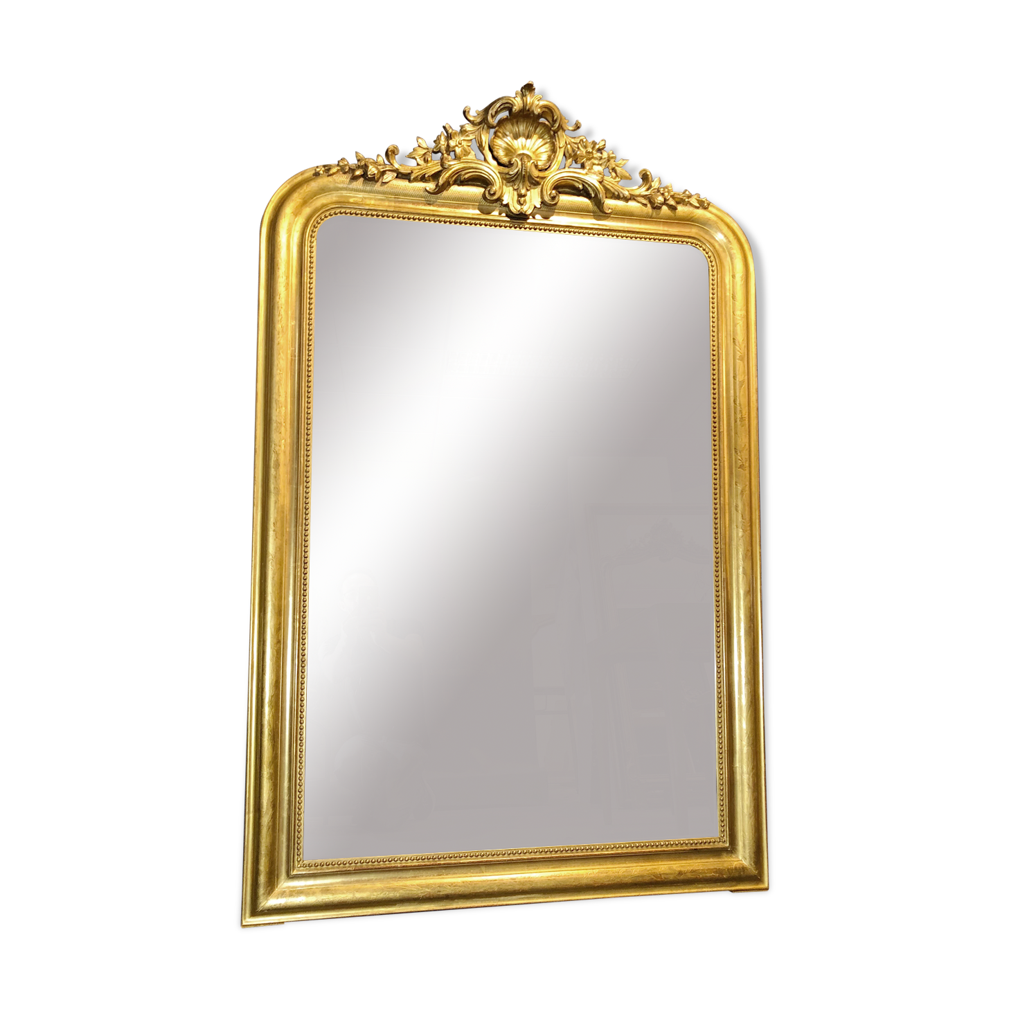 Old mirror 162 x 104 gold leaf gilding