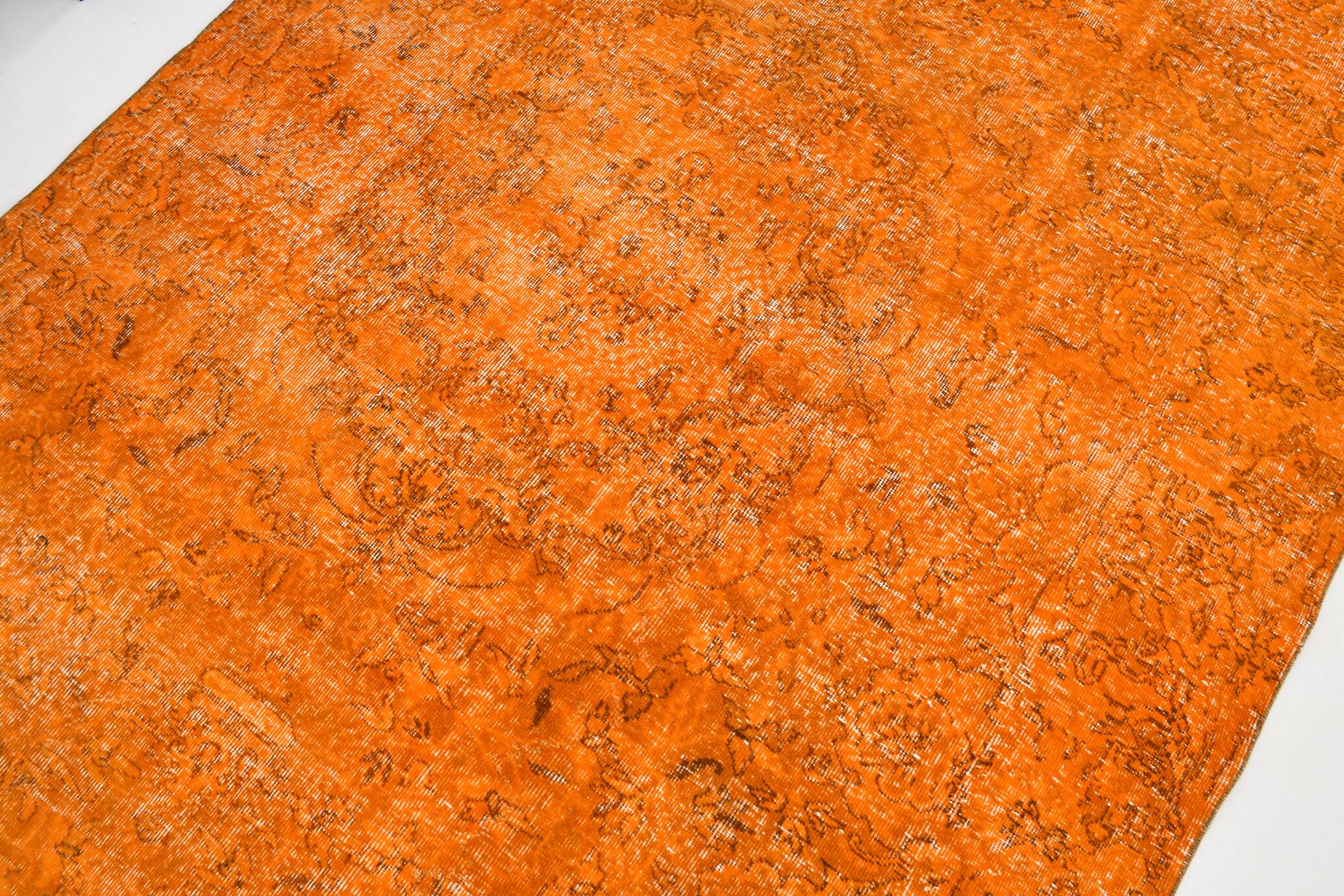 6x9 Pumpink orange vintage rug 181x287Cm SK 3400