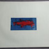 Oil on cardboard signed Massoc, 1960s