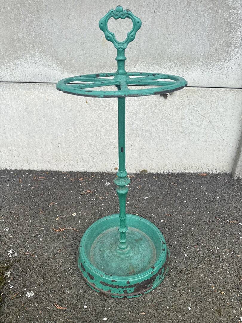 Porte Parapluie – Fonte – Vert – Vintage Style Ancien