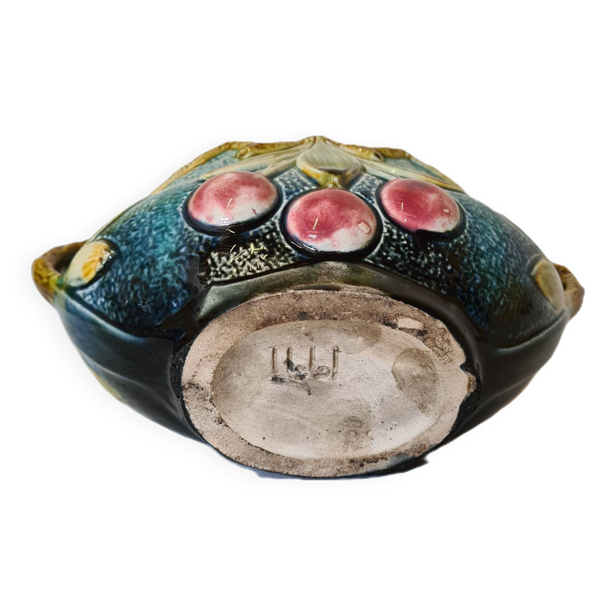 French art nouveau small oval flowerpot, early 20th century