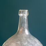 Demijohn in clear colorless glass