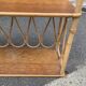 Wall shelf 2 trays, old, rattan.