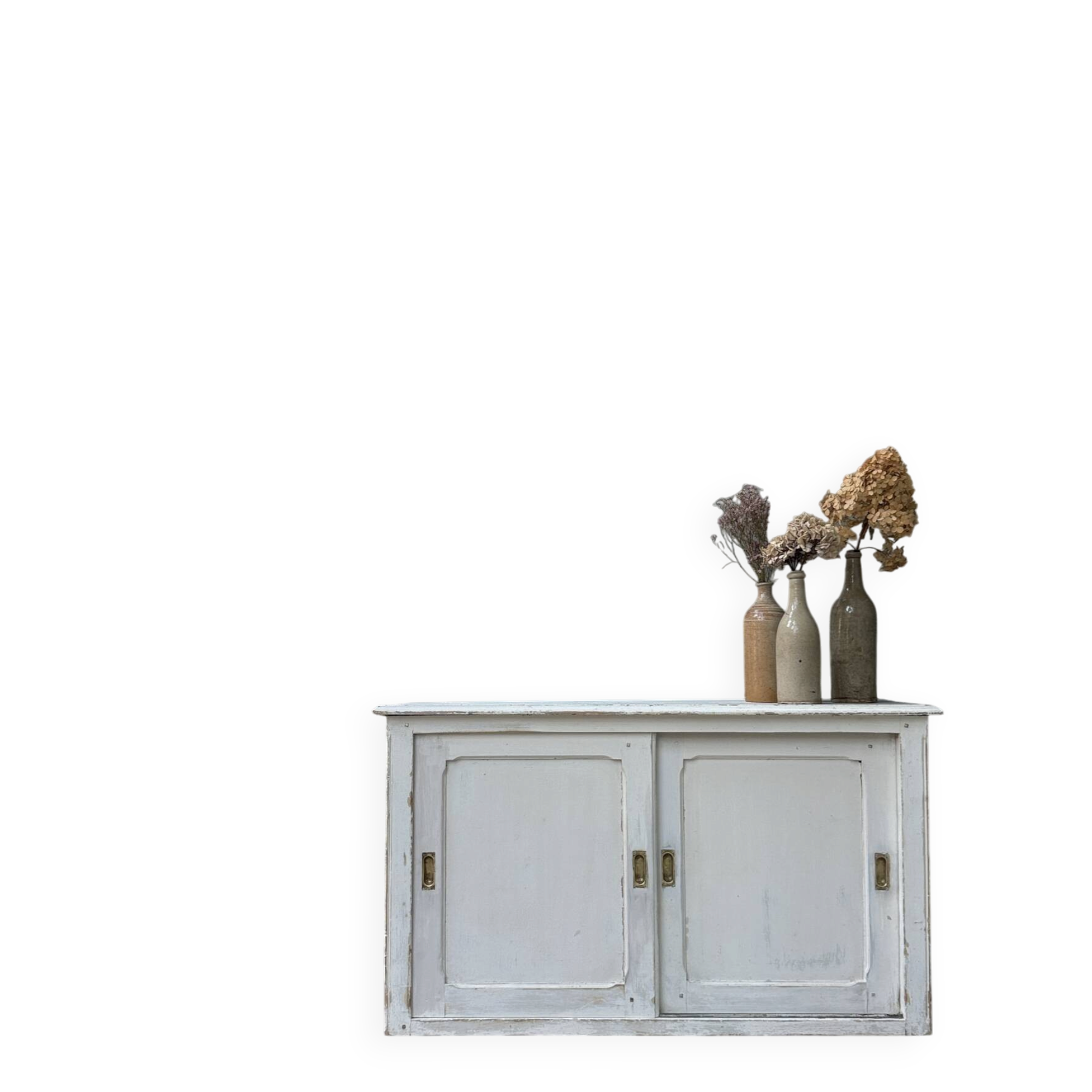 Vintage sideboard with sliding doors (renovated)