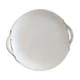 Limoges golden edé white plate
