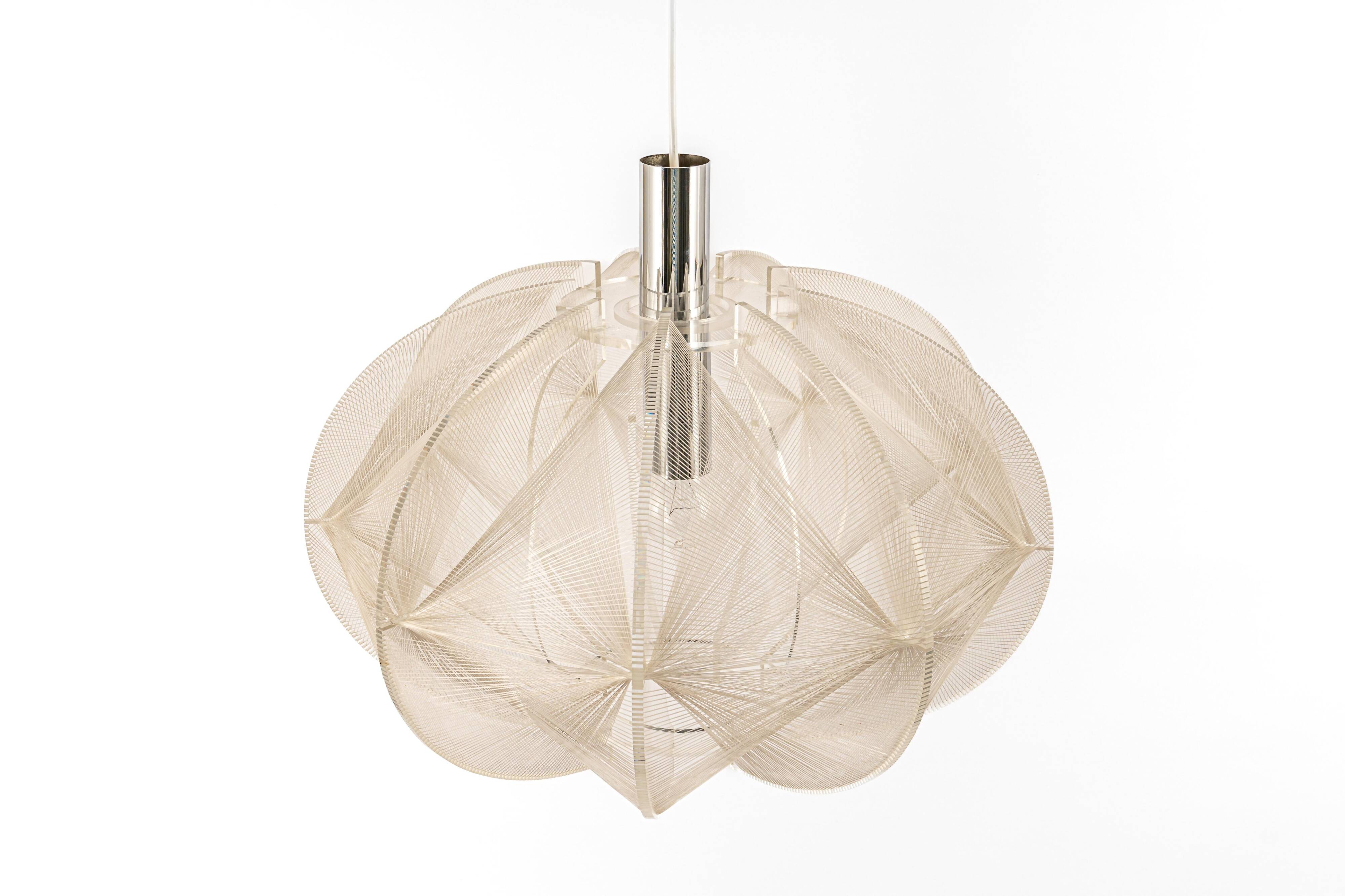 Paul Secon for Sompex - Clear wire suspension, Germany, 1970s