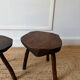 Paire de tabourets brutalistes 1950