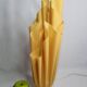 Georgia Jacob's "Athena" lamp in yellow pleated resin, 1970s