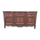 Louis XV sideboard in solid oak carved with 3 doors and 3 drawers
