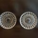 Lot de 2 sous coupes coupelles bijoux cristal dessous bouteille vide poche