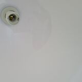 Floor lamp design Lampshade White / chrome and marble