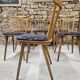 Lot of 6 bistro bar chairs from the 1960s