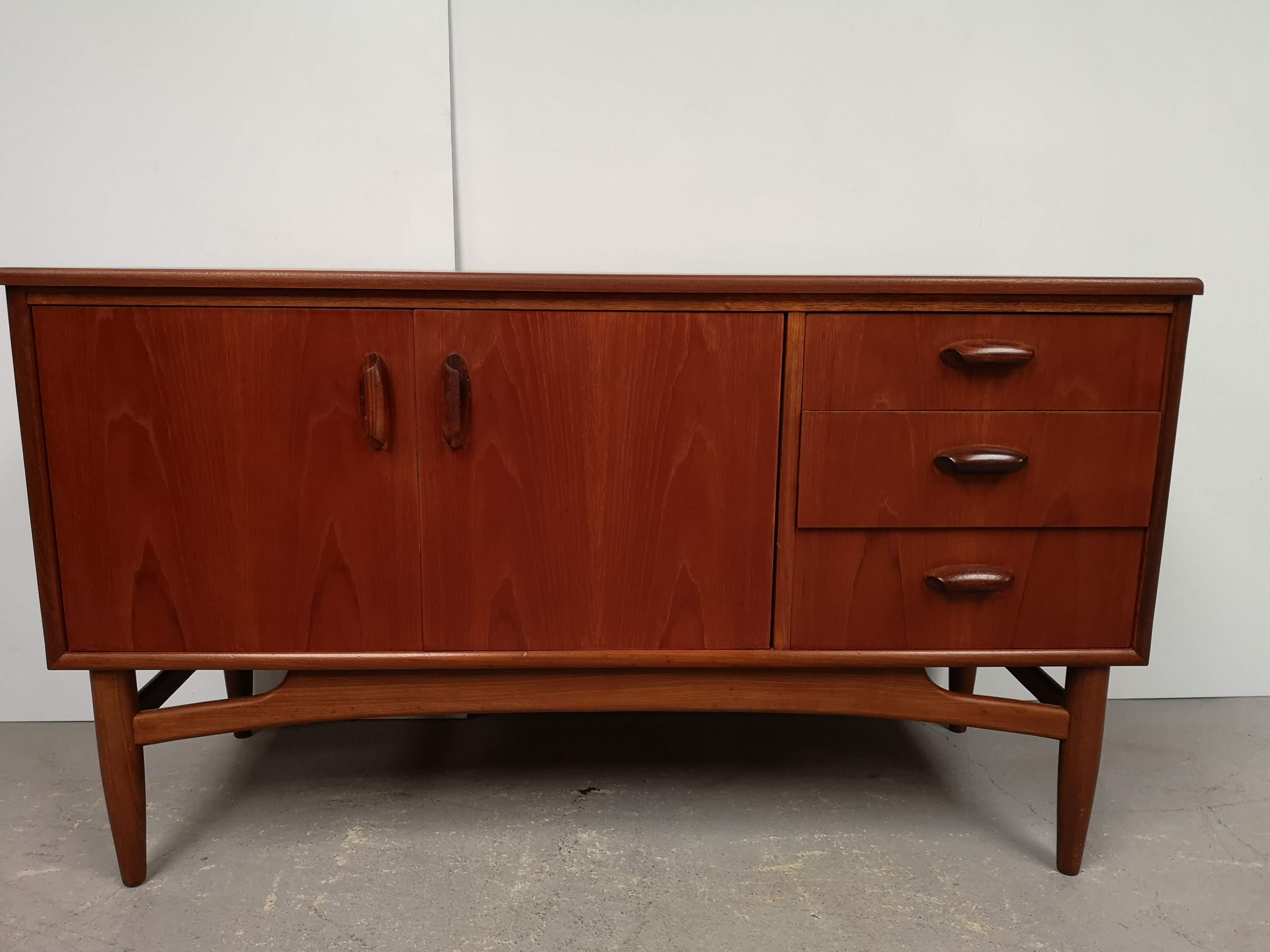 Vintage blond teak sideboard