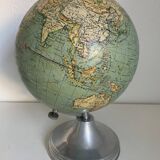 Taride Vintage Aluminum Globe 1940 World Map - 37 cm