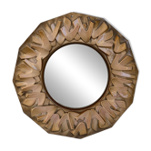 Miroir en céramique années 60