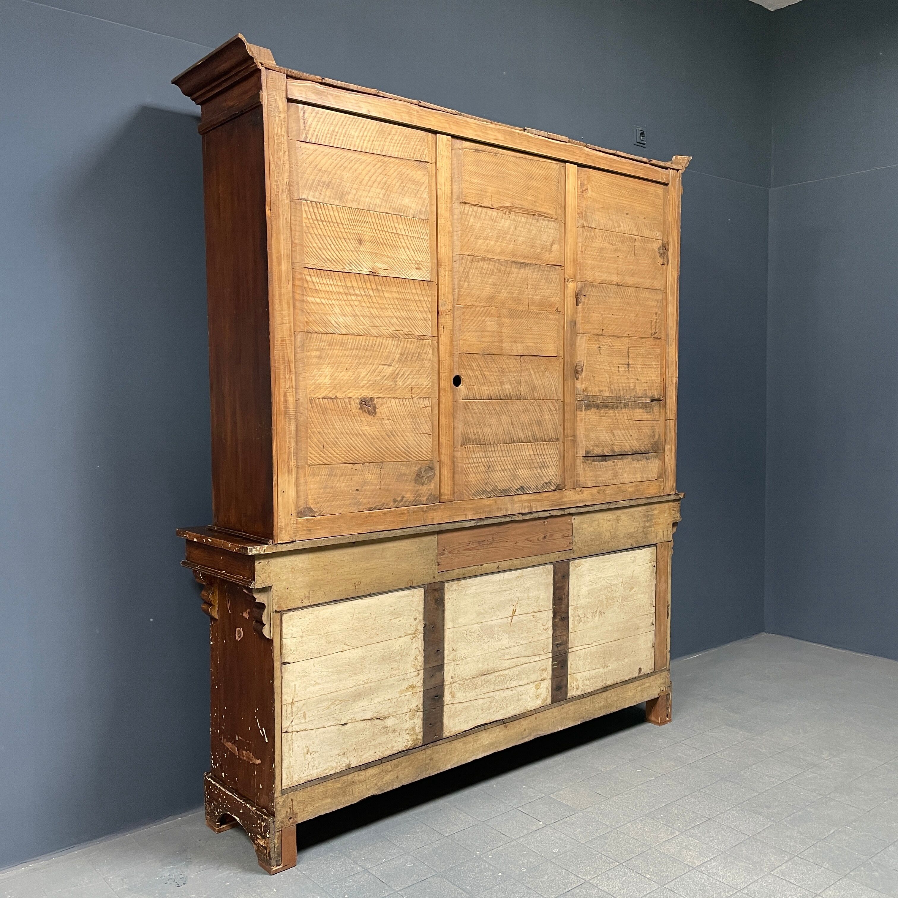 Large art deco cafe cabinet from Belgium, 1920s.