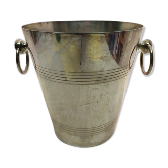 Champagne bucket in old stainless steel