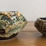 2 vanoise ceramic cups with labels