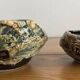 2 vanoise ceramic cups with labels