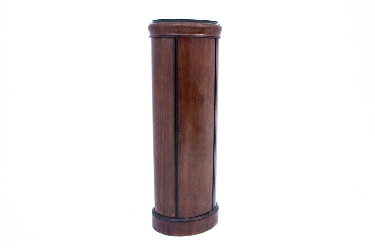 Bollard cabinet, Northern Europe, Biedermeier. Antique.