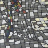 Scandinavian formica coffee table mosaic vintage design