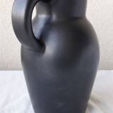 Black ceramic jug