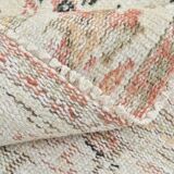 6x9 Persian Classic Cream & Black Vintage Rug, 183x287Cm