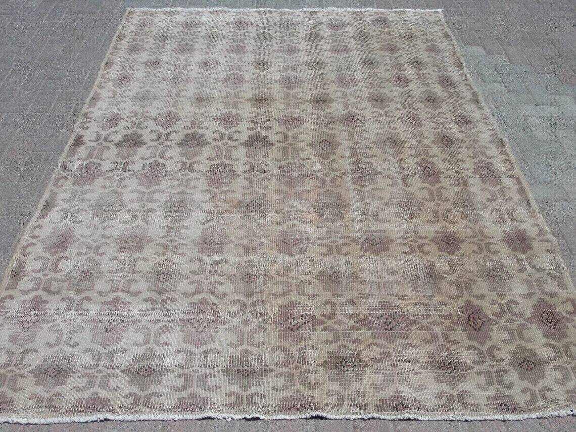 6x9 ft handknotted Turkish rug - rugs for living room bedroom