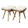Pair of Mid-Century Beech Stools, Czechoslovakia, 1960s