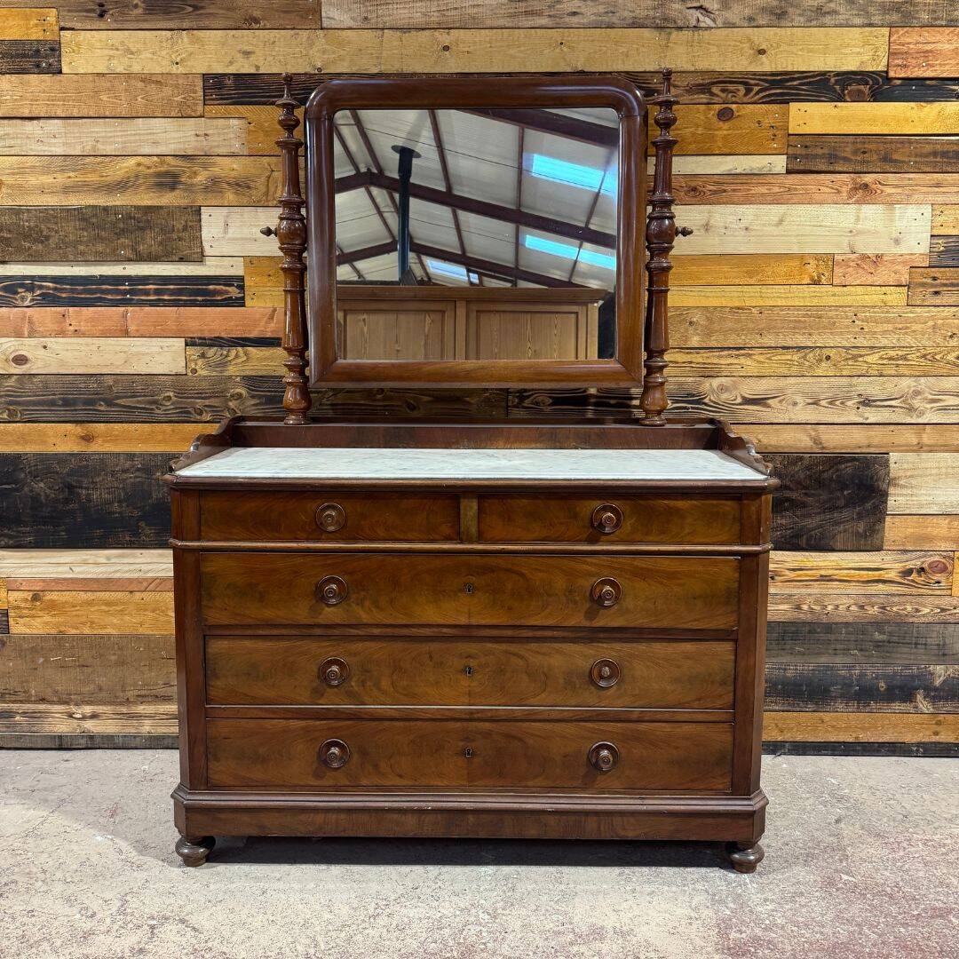 Commode de toilette en acajou – fin XIXe siècle