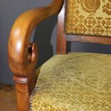 Pair of 19th century walnut restoration armchairs