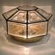 30x17cm glashütte limburg wall ceiling lamp model 2813, geometric shape