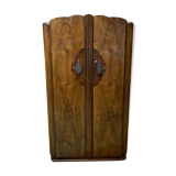 Art Deco student cabinet in walnut