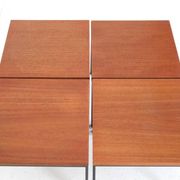 Rare Rego / Günter Renkel “Twen” teak side table / Mid-century modern design / 1950s / 1960s modernism
